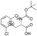 (S)-2-TERT-BUTOXYCARBONYLAMINO-3-(2,6-DICHLORO-PHENYL)-PROPIONIC ACID Struktur