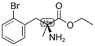 ALANINE, 3-(O-BROMOPHENYL)-2-METHYL, ETHYL ESTER Struktur