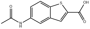 5-(ACETYLAMINO)-1-BENZOTHIOPHENE-2-CARBOXYLIC ACID Struktur