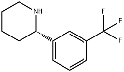 (S)-2-(3-(TRIFLUOROMETHYL)PHENYL)PIPERIDINE Struktur