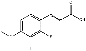 2,3-DIFLUORO-4-METHOXYCINNAMIC ACID Struktur