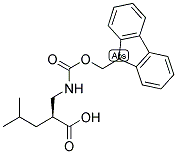 (S)-2-[(9H-FLUOREN-9-YLMETHOXYCARBONYLAMINO)-METHYL]-4-METHYL-PENTANOIC ACID Struktur