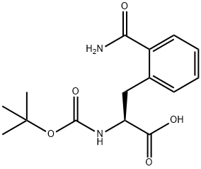 BOC-L-2-CARBAMOYLPHE Struktur