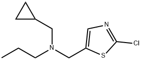 N-[(2-CHLORO-1,3-THIAZOL-5-YL)METHYL]-N-(CYCLOPROPYLMETHYL)-1-PROPANAMINE Struktur