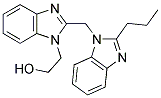 2-(2-[(2-PROPYL-1H-3,1-BENZIMIDAZOL-3-YL)METHYL]-1H-BENZIMIDAZOL-1-YL)ETHANOL Struktur