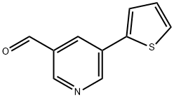 5-(噻吩-2-基)煙醛, 342601-29-0, 結(jié)構(gòu)式