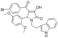 1-(2-(1H-INDOL-3-YL)ETHYL)-4-(4-BROMOBENZOYL)-5-(2,5-DIMETHOXYPHENYL)-3-HYDROXY-1H-PYRROL-2(5H)-ONE Struktur