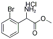 AMINO-(2-BROMO-PHENYL)-ACETIC ACID METHYL ESTER HYDROCHLORIDE Struktur