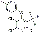 2,3,6-TRICHLORO-4-[(4-METHYLPHENYL)THIO]-5-(TRIFLUOROMETHYL)PYRIDINE Struktur