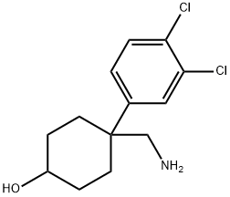 4-(AMINOMETHYL)-4-(3,4-DICHLOROPHENYL)CYCLOHEXANOL Struktur