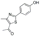 1-[2-(4-HYDROXYPHENYL)-4-METHYL-1,3-THIAZOL-5-YL]ETHANONE Struktur