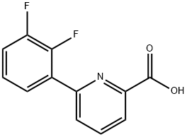 6-(2,3-DIFLUOROPHENYL)PYRIDINE-2-CARBOXYLIC ACID Struktur