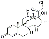 17A-HYDROXY-21-CHLORO-9B,11B-EPOXY-16A-METHYLPREGNA-1,4-DIENE-3,20-DIONE Struktur