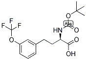 (R)-2-TERT-BUTOXYCARBONYLAMINO-4-(3-TRIFLUOROMETHOXY-PHENYL)-BUTYRIC ACID Struktur