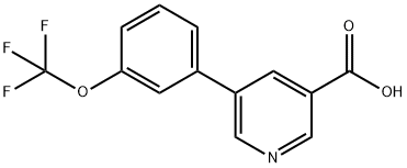 5-[3-(三氟甲氧基)苯基]煙酸, 924854-23-9, 結(jié)構(gòu)式