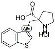 (R)-ALPHA-(3-BENZOTHIOPHENYLMETHYL)-PROLINE-HCL Struktur