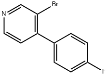 3-BROMO-4-(4'-FLUOROPHENYL)PYRIDINE Struktur