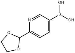 2-(1,3-DIOXOLAN-2-YL)PYRIDINE-5-BORONIC ACID Struktur