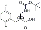 (S)-2-(TERT-BUTOXYCARBONYLAMINO-METHYL)-3-(2,5-DIFLUORO-PHENYL)-PROPIONIC ACID Struktur