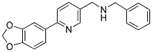 1-[6-(1,3-BENZODIOXOL-5-YL)PYRIDIN-3-YL]-N-BENZYLMETHANAMINE Struktur