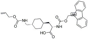 FMOC-L-TRANS-CHA(4-CH2NH-ALLOC) Struktur