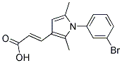 (2E)-3-[1-(3-BROMOPHENYL)-2,5-DIMETHYL-1H-PYRROL-3-YL]ACRYLIC ACID Struktur