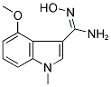 N-HYDROXY-4-METHOXY-1-METHYLINDOLE-3-CARBOXAMIDINE Struktur