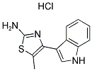 4-(1H-INDOL-3-YL)-5-METHYL-THIAZOL-2-YLAMINE HYDROCHLORIDE Struktur