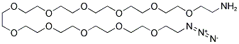 ALPHA-AMINO-OMEGA-AZIDO DODECAE(ETHYLENE GLYCOL) Struktur