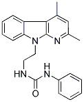 N-[2-(2,4-DIMETHYL-9H-PYRIDO[2,3-B]INDOL-9-YL)ETHYL]-N'-PHENYLUREA Struktur