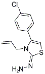 (2E)-3-ALLYL-4-(4-CHLOROPHENYL)-1,3-THIAZOL-2(3H)-ONE HYDRAZONE Struktur