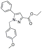 ETHYL 1-(4-METHOXYBENZYL)-5-PHENYL-1H-PYRAZOLE-3-CARBOXYLATE Struktur