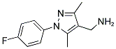 C-[1-(4-FLUORO-PHENYL)-3,5-DIMETHYL-1H-PYRAZOL-4-YL]-METHYLAMINE Struktur