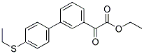 ETHYL 3-(4-ETHYLTHIOPHENYL)BENZOYLFORMATE Struktur