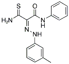 (2E)-3-AMINO-2-[(3-METHYLPHENYL)HYDRAZONO]-N-PHENYL-3-THIOXOPROPANAMIDE Struktur