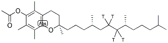 ALPHA-TOCOPHEROL [6,7-3H] ACETATE Struktur