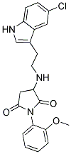 3-{[2-(5-CHLORO-1H-INDOL-3-YL)ETHYL]AMINO}-1-(2-METHOXYPHENYL)PYRROLIDINE-2,5-DIONE Struktur