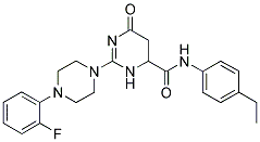 N-(4-ETHYLPHENYL)-2-(4-(2-FLUOROPHENYL)PIPERAZIN-1-YL)-6-OXO-3,4,5,6-TETRAHYDROPYRIMIDINE-4-CARBOXAMIDE Struktur