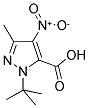 1-(TERT-BUTYL)-3-METHYL-4-NITRO-1H-PYRAZOLE-5-CARBOXYLIC ACID Struktur