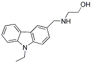 2-(((9-ETHYL-9H-CARBAZOL-3-YL)METHYL)AMINO)ETHANOL Struktur