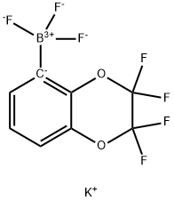 POTASSIUM [5-(2,2,3,3-TETRAFLUORO-1,4-BENZODIOXENE)]TRIFLUOROBORATE Struktur