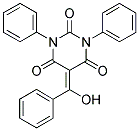 5-[HYDROXY(PHENYL)METHYLENE]-1,3-DIPHENYLPYRIMIDINE-2,4,6(1H,3H,5H)-TRIONE Struktur