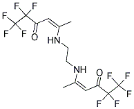 ETHYLENE-BIS[(4-OXO-5,5,6,6,6-PENTAFLUOROHEX-2-(Z)-ENE-2-YL)AMINE] Struktur