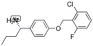 (1S)-1-(4-[(2-CHLORO-6-FLUOROPHENYL)METHOXY]PHENYL)BUTYLAMINE Struktur