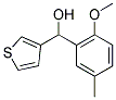 2-METHOXY-5-METHYLPHENYL-(3-THIENYL)METHANOL Struktur