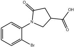 1-(2-BROMOPHENYL)-5-OXOPYRROLIDINE-3-CARBOXYLIC ACID Struktur