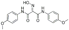 2-(HYDROXYIMINO)-N,N'-BIS(4-METHOXYPHENYL)MALONAMIDE Struktur