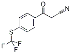 4-(TRIFLUOROMETHYLTHIO)BENZOYLACETONITRILE Struktur