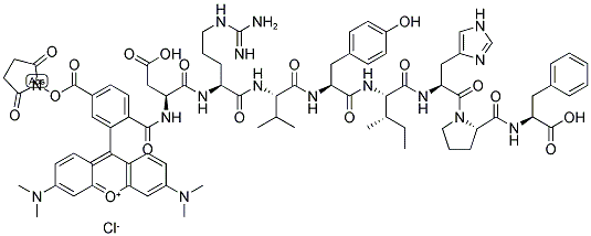 ANGIOTENSIN II, HUMAN, TAMRA-LABELED Struktur