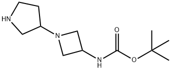 (1-PYRROLIDIN-3-YL-AZETIDIN-3-YL)-CARBAMIC ACID TERT-BUTYL ESTER Struktur